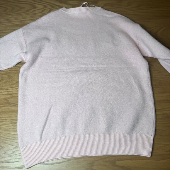 PINK ROSE Dump him Feminist Pink Crewneck Sweatshirt Size M NEW WITH TAG - Picture 7 of 7